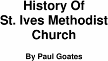 Product picture History of St Ives Methodist Church 2of3